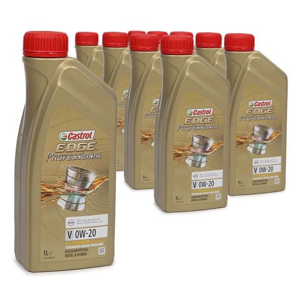 Set 10 Buc Ulei Motor Castrol Edge Professional Volvo V 0W-20 1L